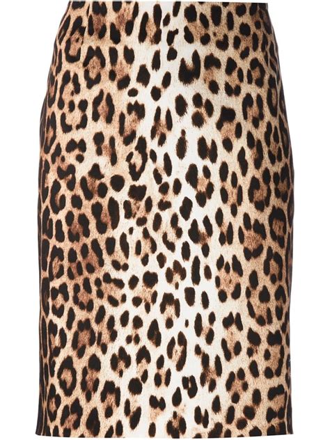 moschino cheap and chic leopard skirt